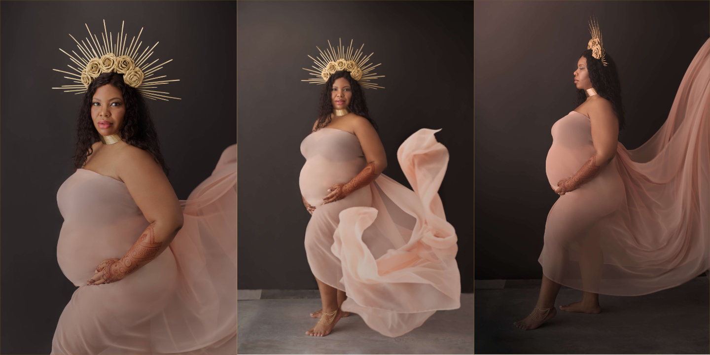 Scottsdale Phoenix Maternity Photographer - studio maternity portraits of Shaunee