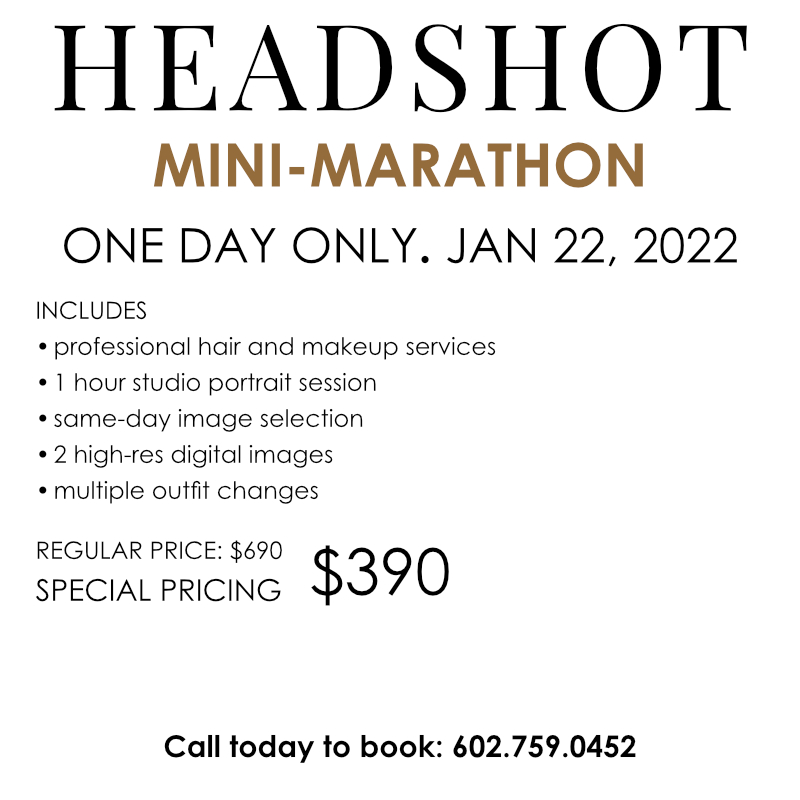 a promotional flier for professional headshots specials in Elizabeth City North Carolina